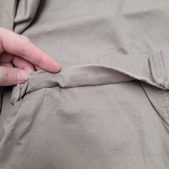 Pact classic woven twill cotton roll up pants straight drawstring minimalist - Picture 11 of 11